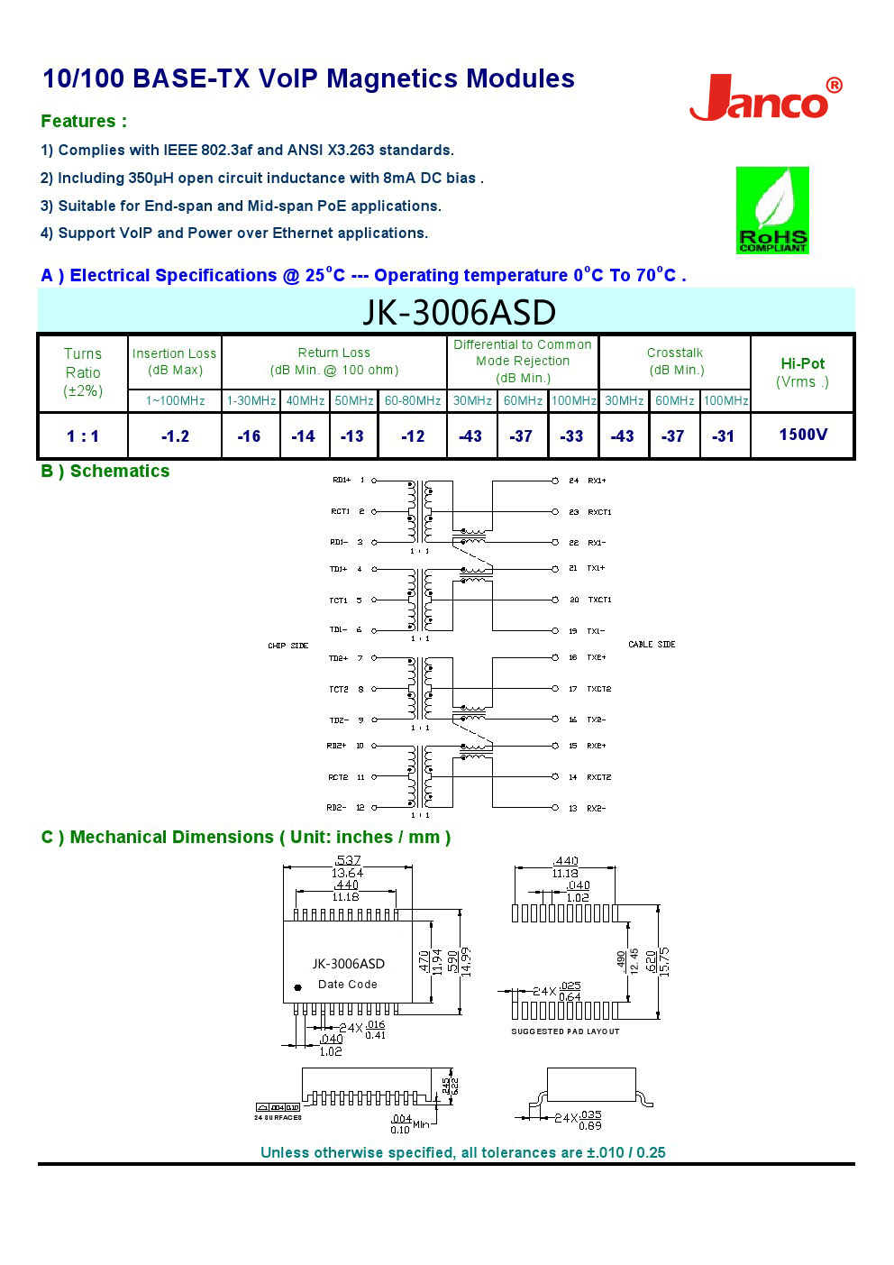 10-100 Base_T Dual Port